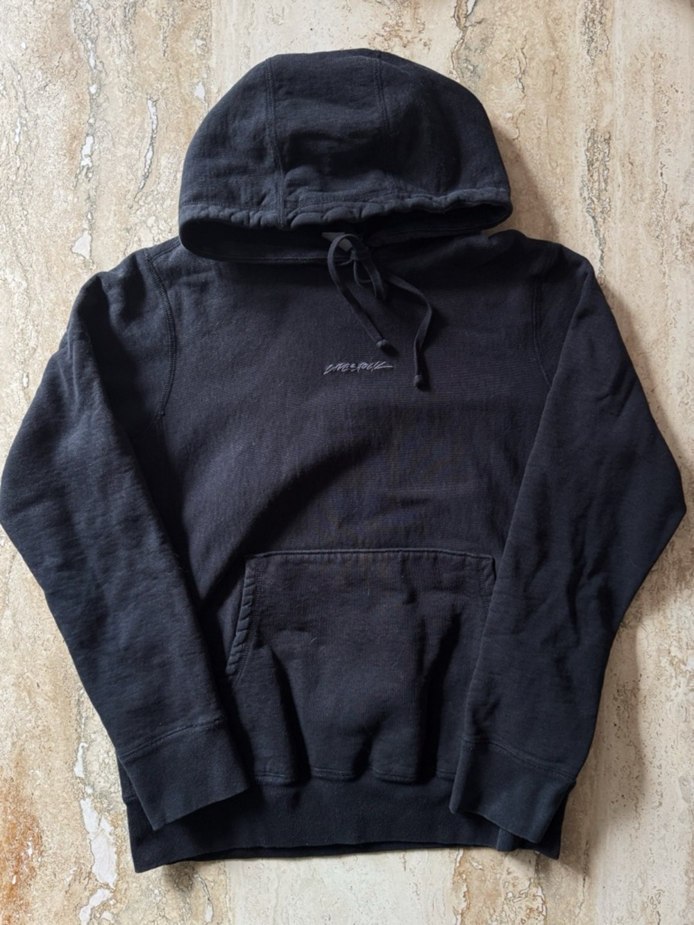 Livestock Black Cotton Hoodie